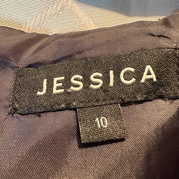 Grey Sleeveless Flared Jessica Dress - Picture 3 of 10